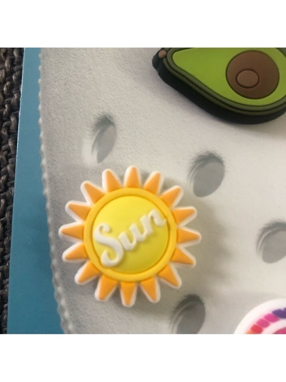Crocs Sunny Day 5 Pack Summer Uniquely You Jibbitz Set Flamingo Sun Bike Sharms - Picture 6 of 13